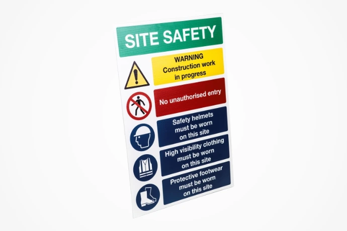 Construction site safety notice 