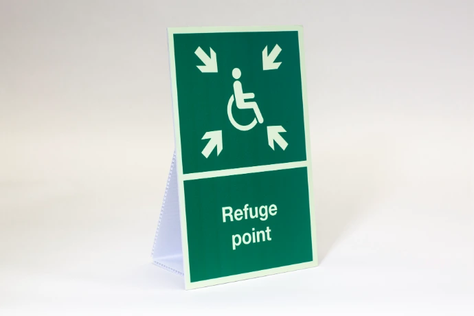 Refuge point sign