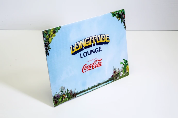 Longitude festival sign