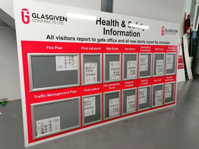 Safety notice board