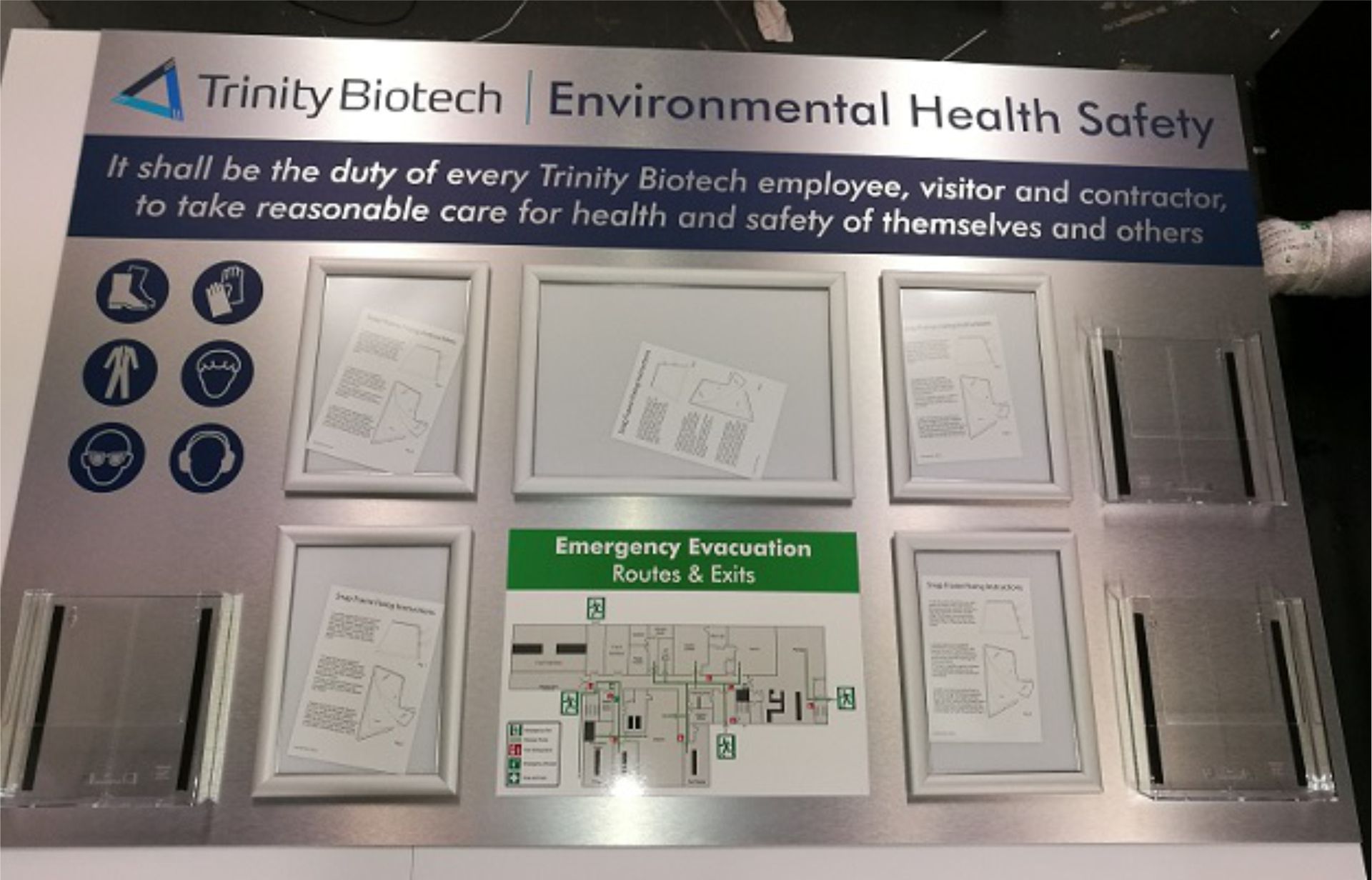Site safety notice board