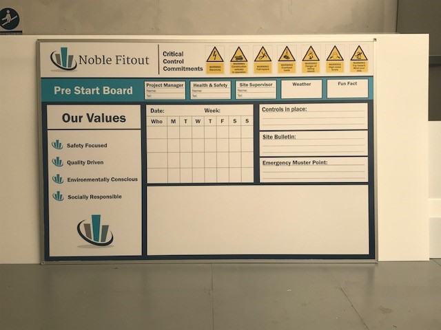 Printed whiteboard