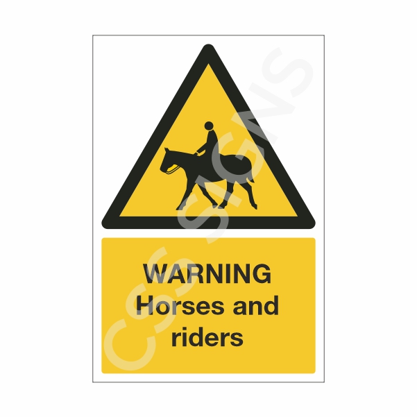 [17801-1] Warning Horses and Riders (Corriboard, 100x150)
