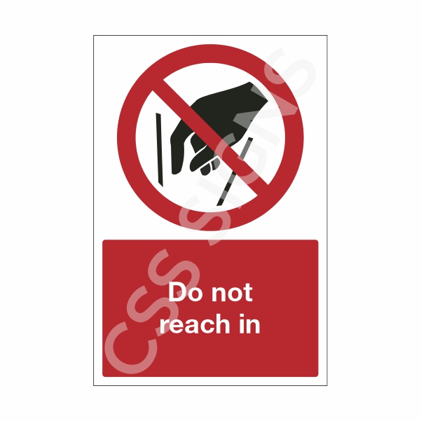 [22501-1] Do Not Reach In Sign (Corriboard, 100x150)