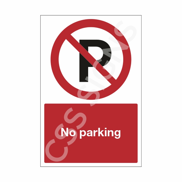[23501-1] No Parking Sign (Corriboard, 100x150)