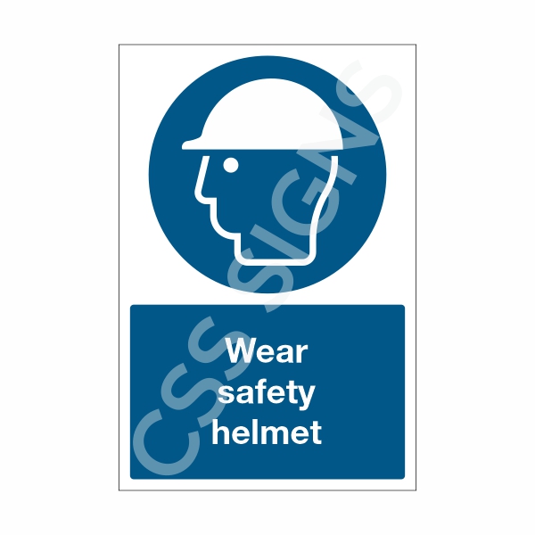 [30101-1] Wear Safety Helmet Sign (Corriboard, 100x150)