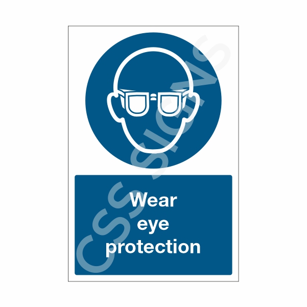 [30601-1] Wear Eye Protection Sign (Corriboard, 100x150)