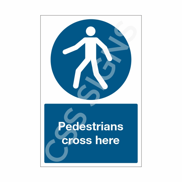 [32103-1] Pedestrians Cross Here (Corriboard, 100x150)