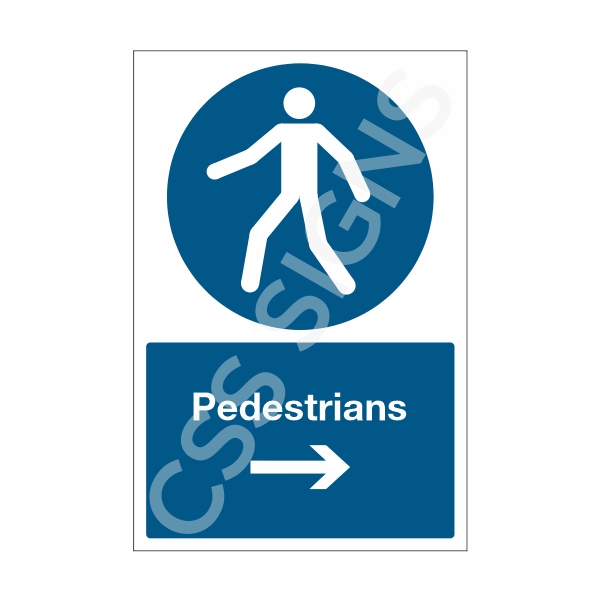 Pedestrians Right Sign