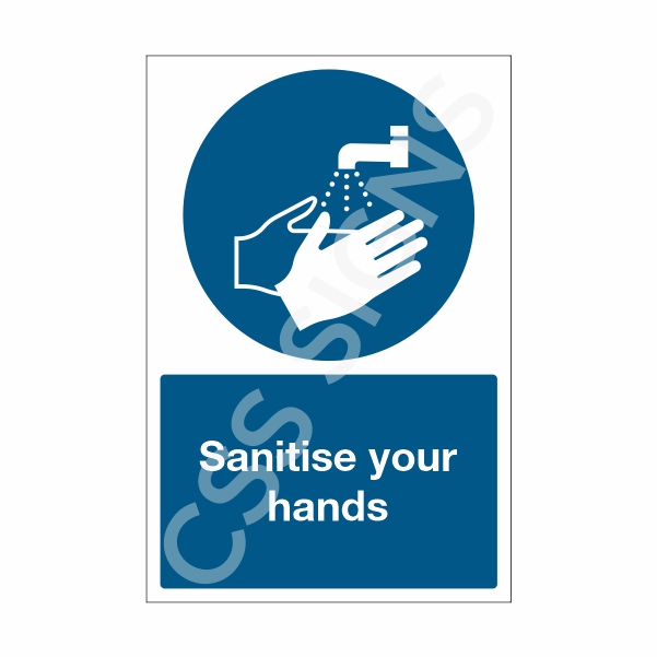 Sanitise Your Hands Sign