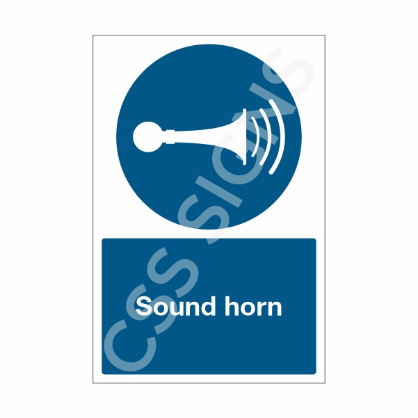 [32801-1] Sound Horn Sign (Corriboard, 100x150)