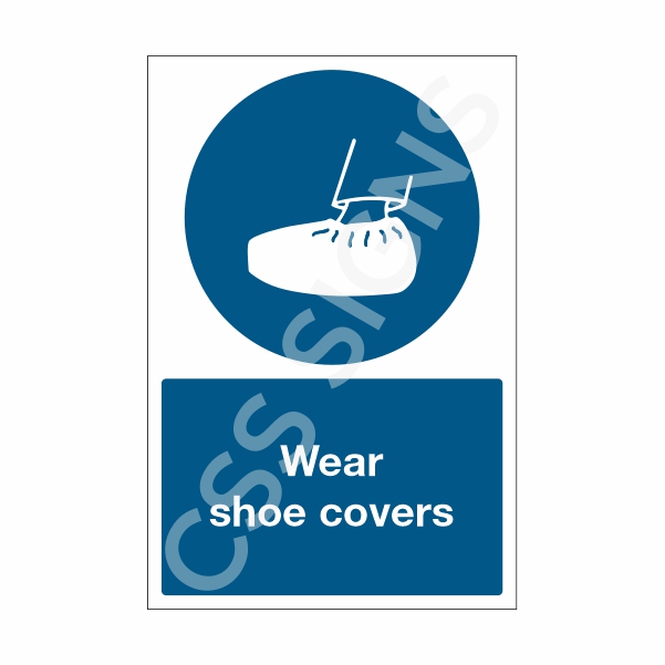 Wear Shoe Covers Sign