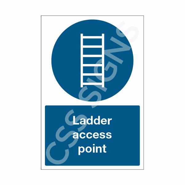 [38550-1] Ladder Access Point Sign (Corriboard, 100x150)