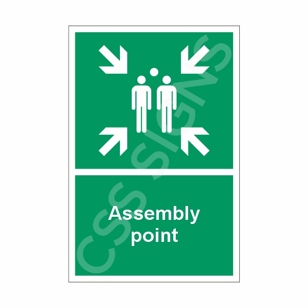 [40201-1] Assembly Point Sign (Corriboard, 100x150)