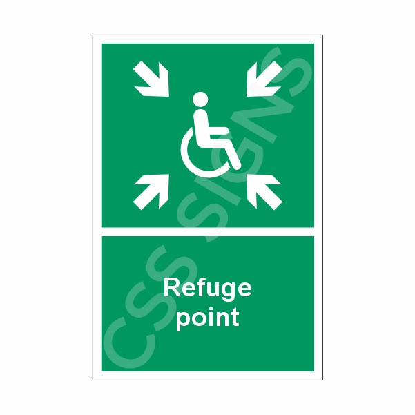 [40301-1] Refuge Point Sign (Corriboard, 100x150)