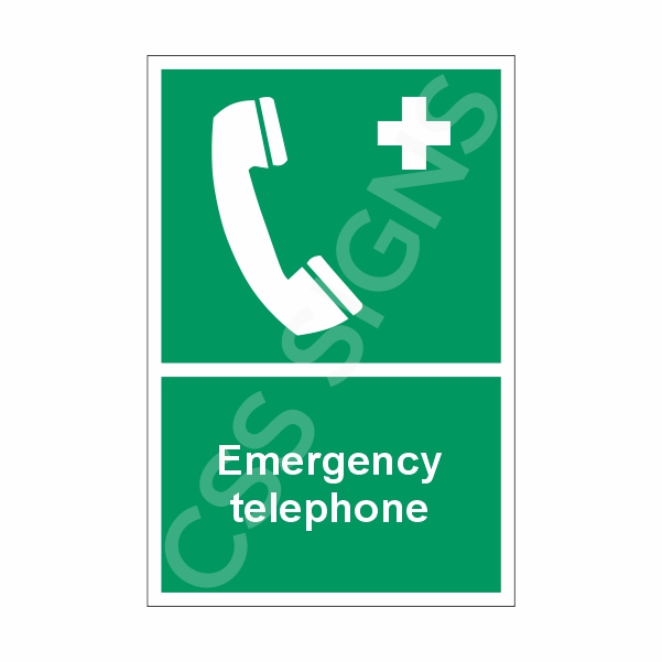 Emergency Telephone Sign