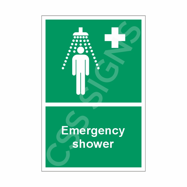 [41201-1] Emergency Shower Sign (Corriboard, 100x150)