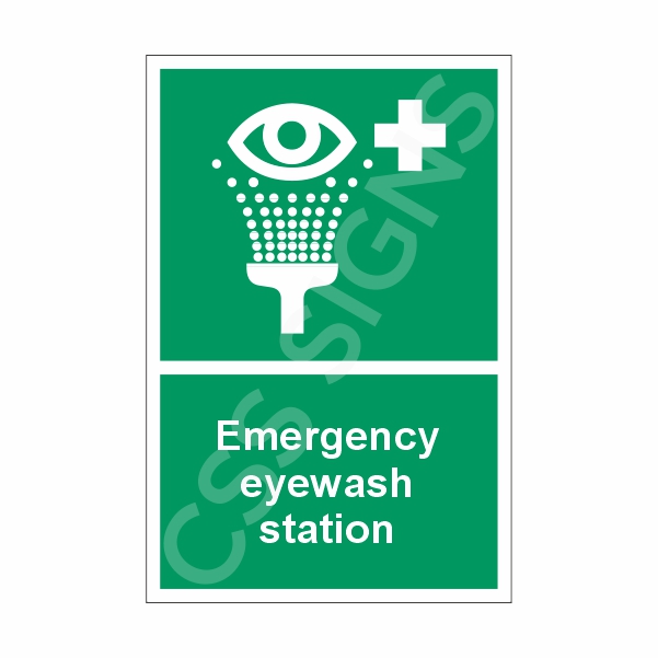 Emergency Eyewash Station Sign