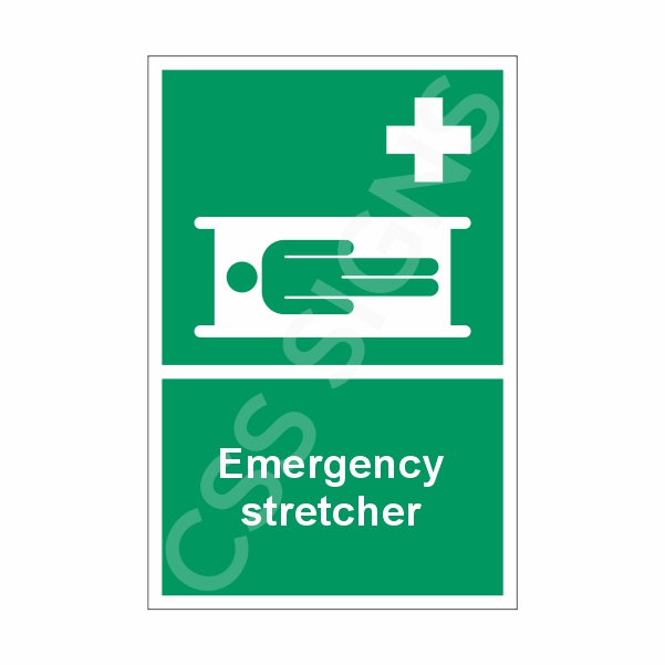 Emergency Stretcher Sign