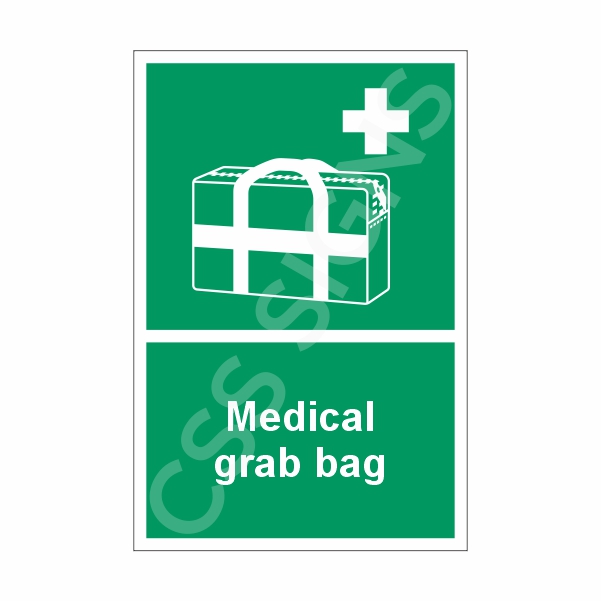 Medical Grab Bag Sign