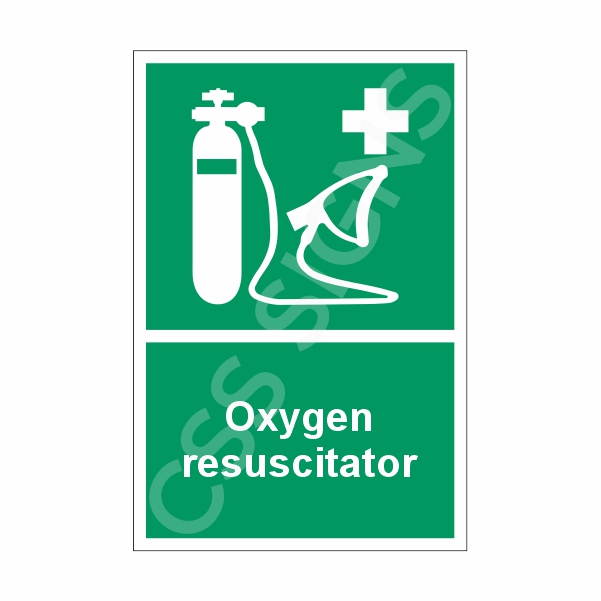 Oxygen Resuscitator Sign