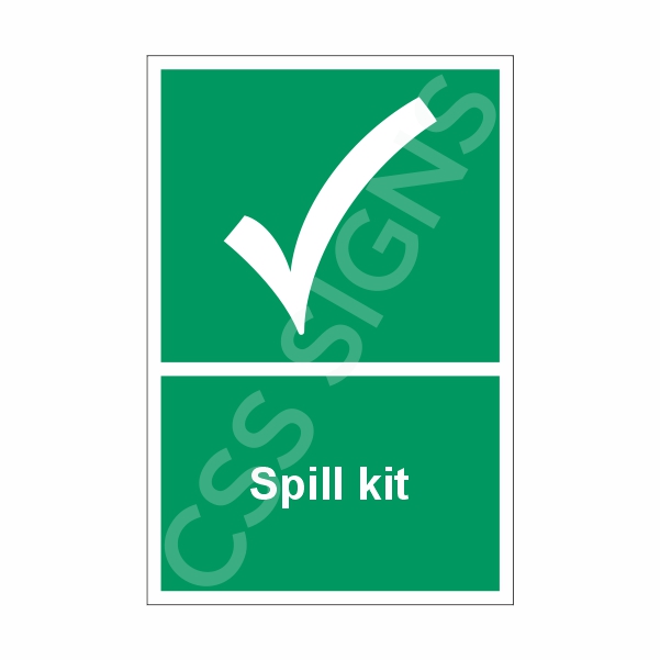 [42201-1] Spill Kit Sign (Corriboard, 100x150)
