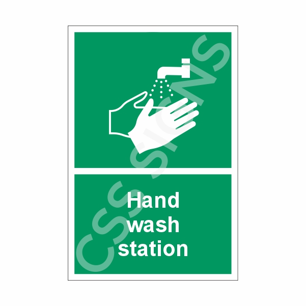 [42301-1] Hand Wash Station Sign (Corriboard, 100x150)