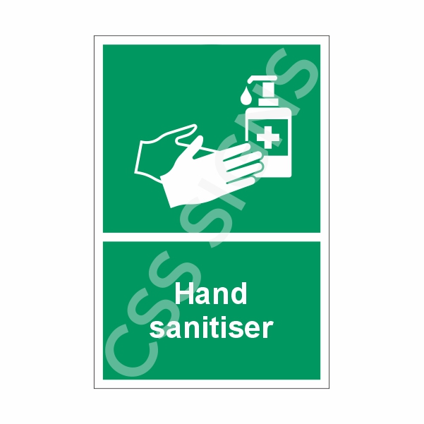 [42302-1] Hand Sanitiser Sign (Corriboard, 100x150)