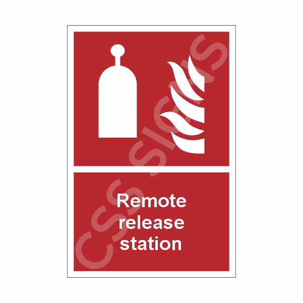 [51301-1] Remote Release Station Sign (Corriboard, 100x150)