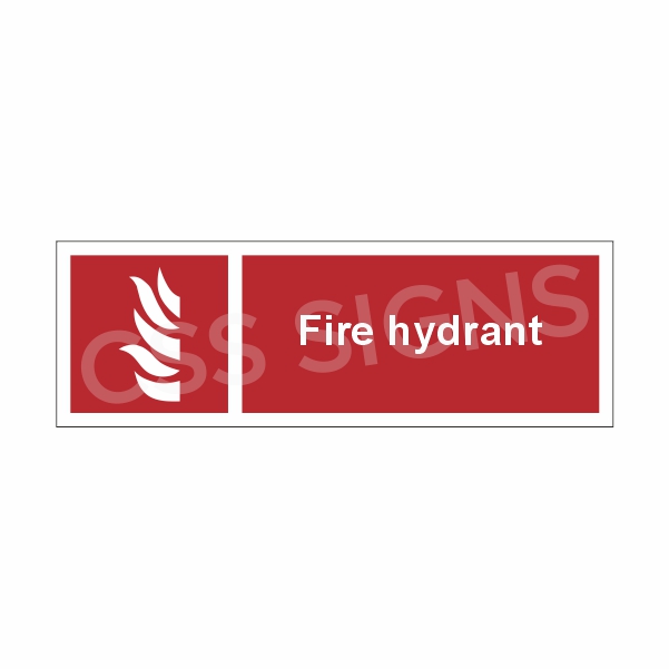 Fire Hydrant Sign