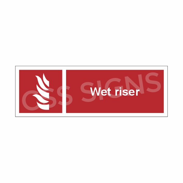 Wet Riser Sign