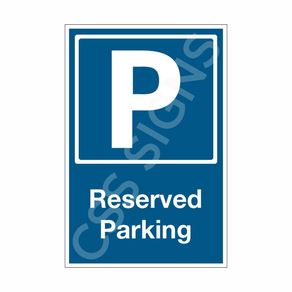 [70113-1] Reserved Parking Sign (Corriboard, 100x150)