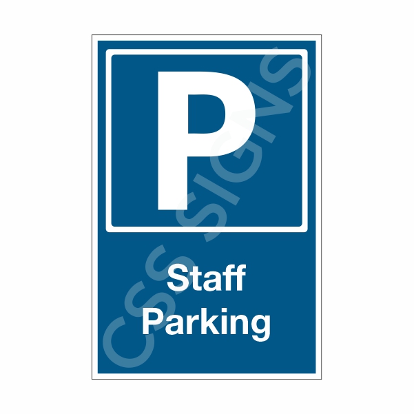 Staff Parking Sign