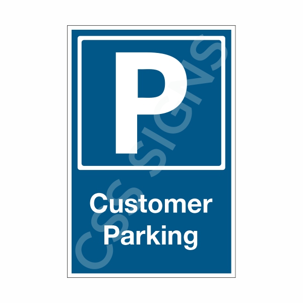 Customer Parking Sign