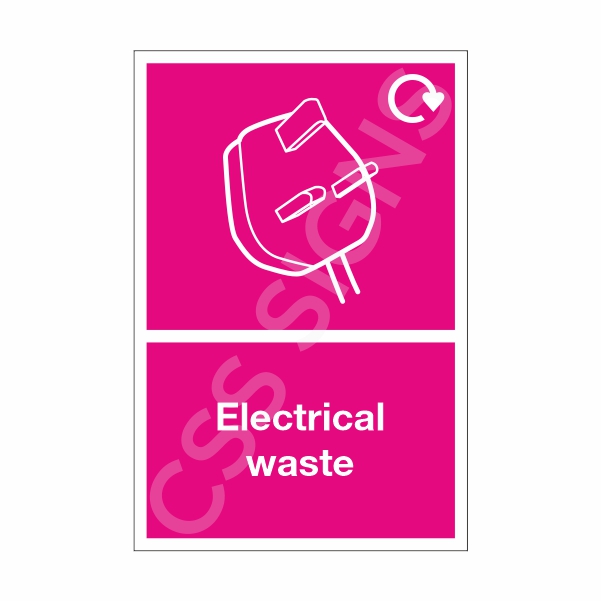 Electrical Waste Sign