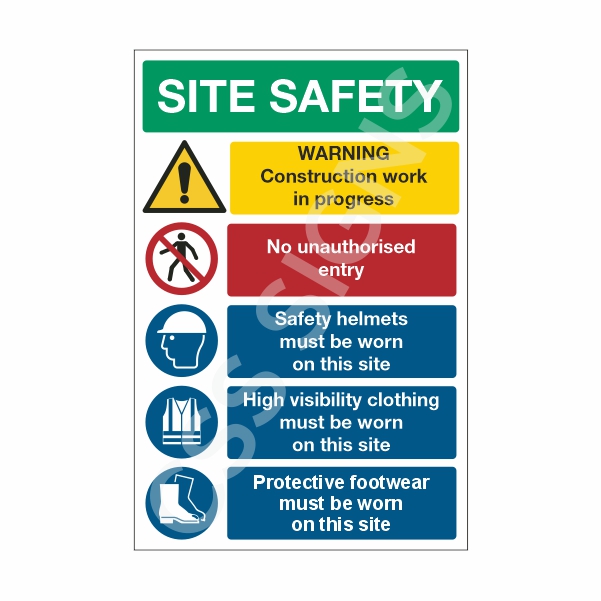 Construction Site Safety Notice Sign A