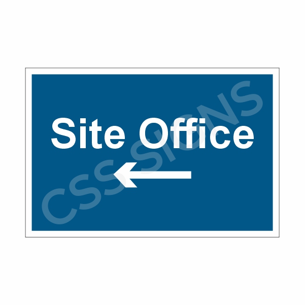 [305102-1] Site Office Left Sign (Corriboard, 100x150)
