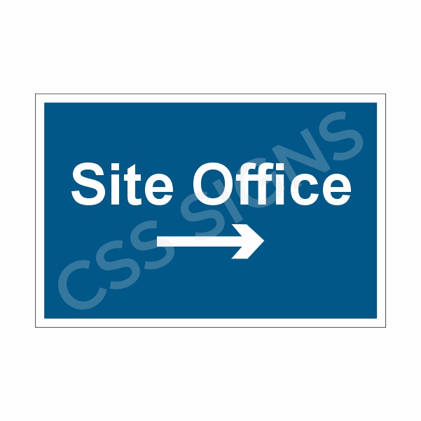 [305103-1] Site Office Right Sign (Corriboard, 100x150)