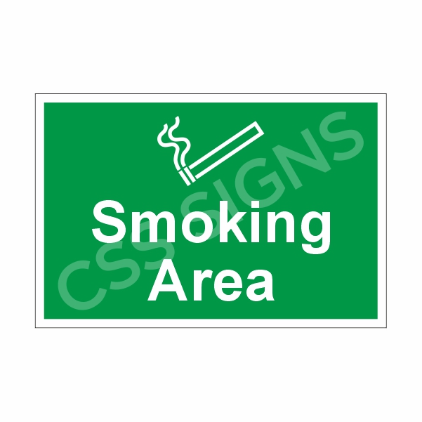 Site Smoking Area Sign