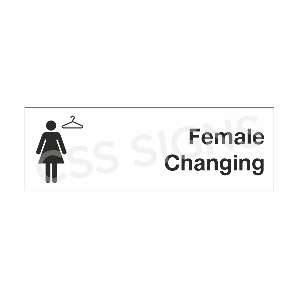 [130302-1] Female Changing Area Sign (Corriboard, 300x100)