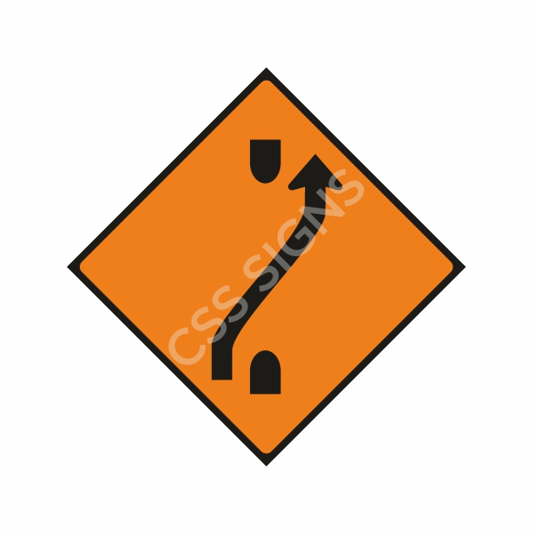 [600010-2] WK010 One-Lane Crossover Out Sign (Reflective Aluminium Composite)