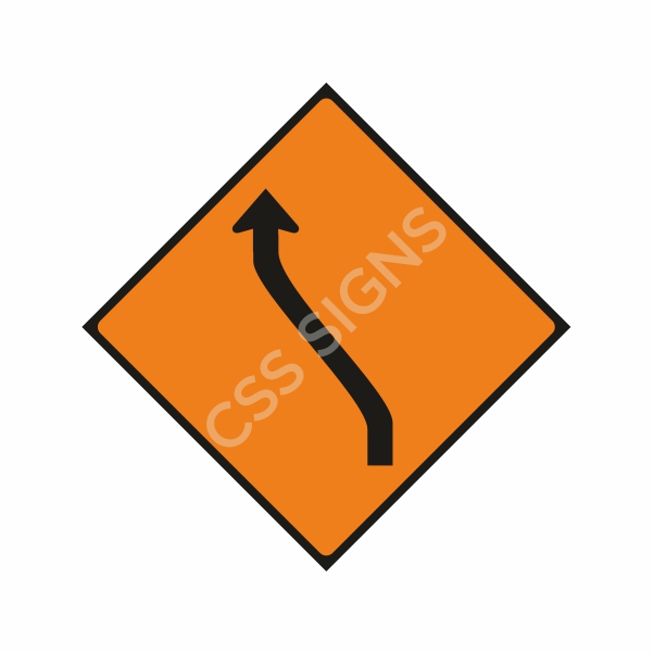 WK012 Move Left One Lane Sign