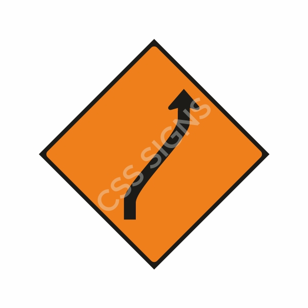 [600013-2] WK013 Move Right One Lane Sign (Reflective Aluminium Composite)