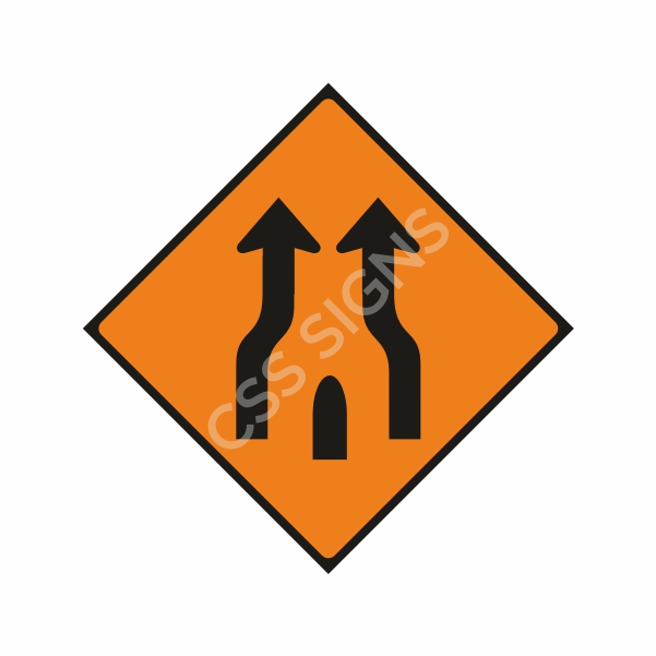 [600017-2] WK017 End of Obstruction Between Lanes Sign (Reflective Aluminium Composite)