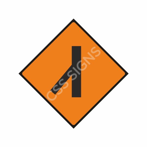 [600035-2] WK035 Merging Traffic from Left Sign (Reflective Aluminium Composite)