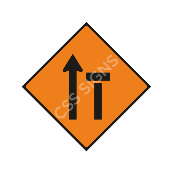 [600040A-2] WK040A Lane 2 of 2 Closed Sign (Reflective Aluminium Composite)