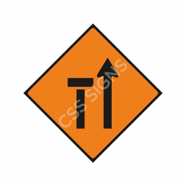 [600041A-2] WK041A Lane 1 of 2 Closed Sign (Reflective Aluminium Composite)