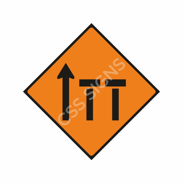 [600044A-2] WK044A Lanes 2 & 3 of 3 Closed Sign (Reflective Aluminium Composite)