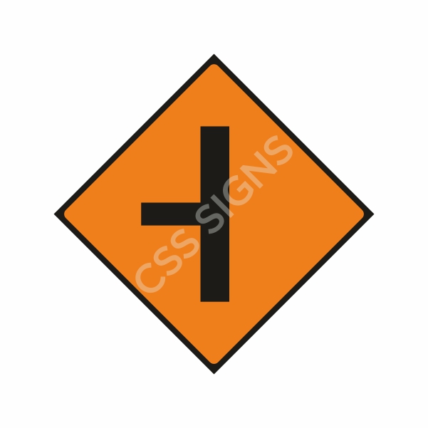 [600050-2] WK050 Side Road on Left Sign (Reflective Aluminium Composite)