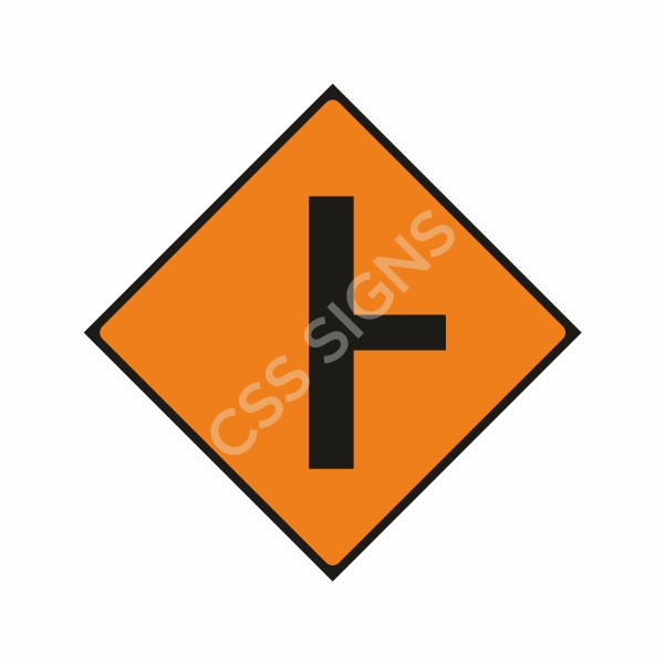 [600051-2] WK051 Side Road on Right Sign (Reflective Aluminium Composite)